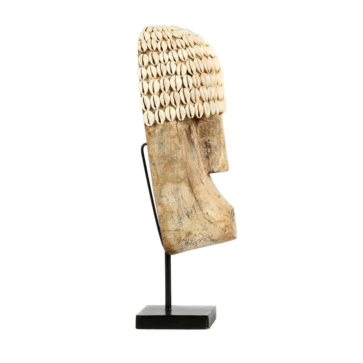 Masque de cauris sur socle - Moyen