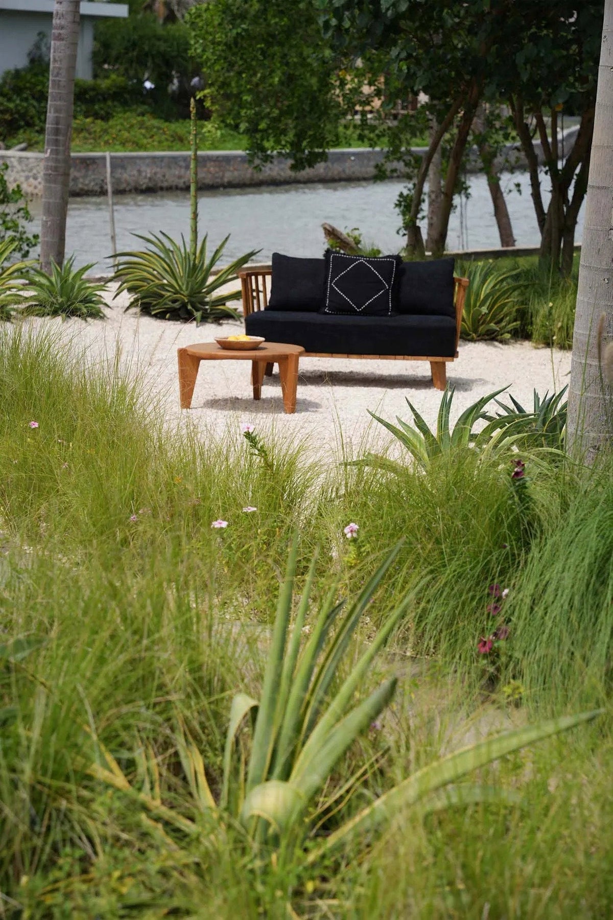 Housse de coussin Kasbah - noir blanc