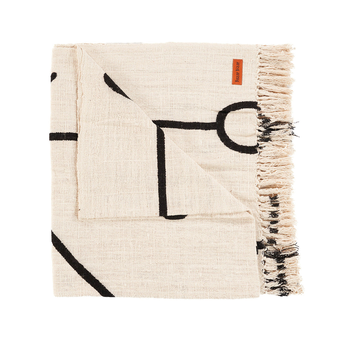 The Evil Eye Bed Throw - Natural Black