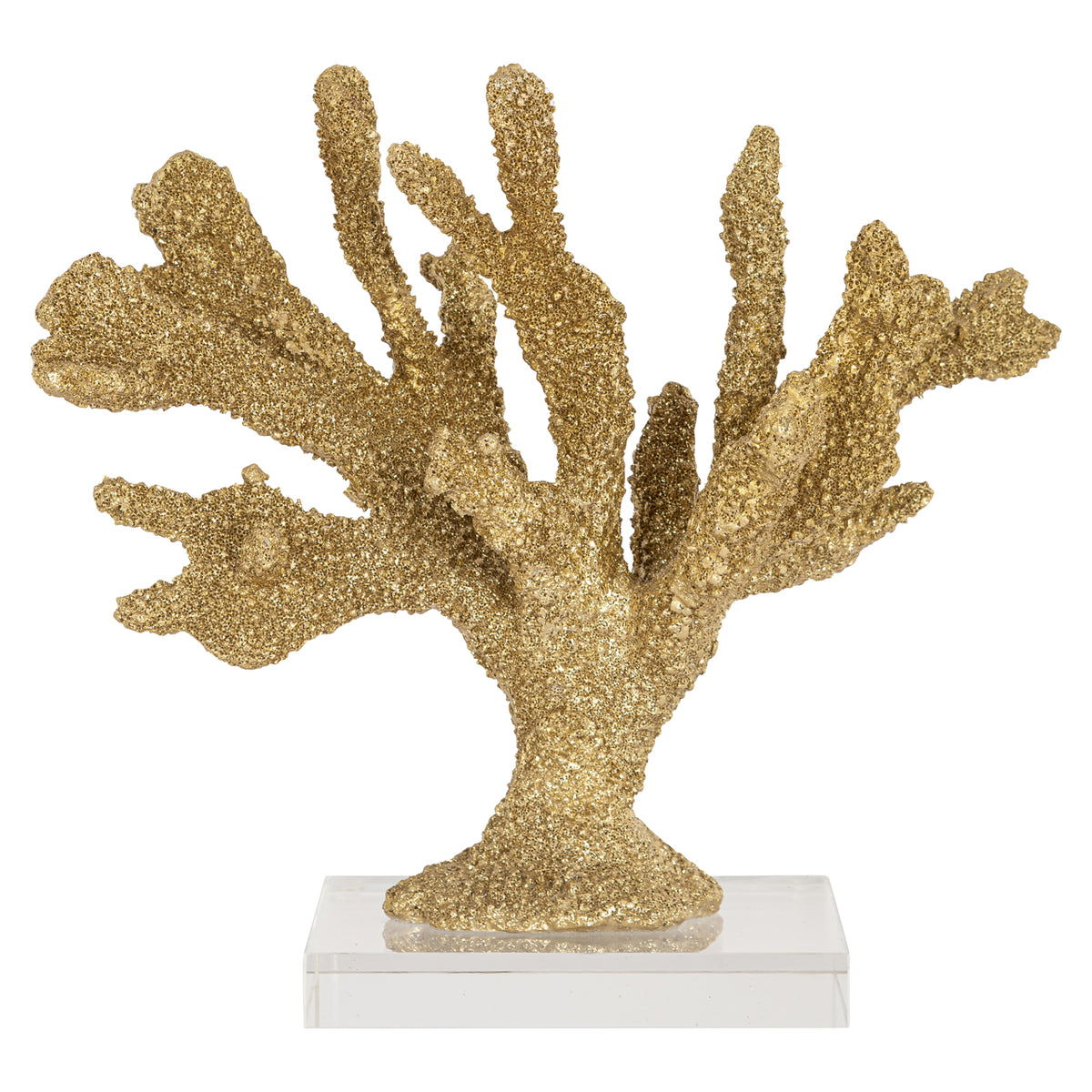Decorative object Mette gold coral look