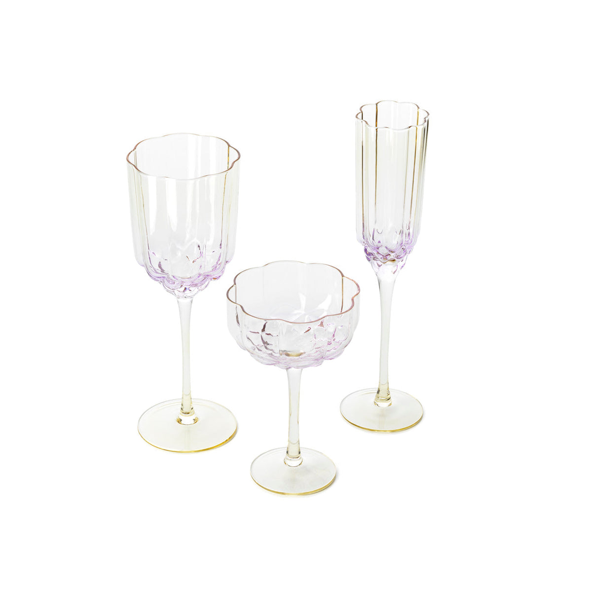 The Pink Blush Champagne Flute - Pink