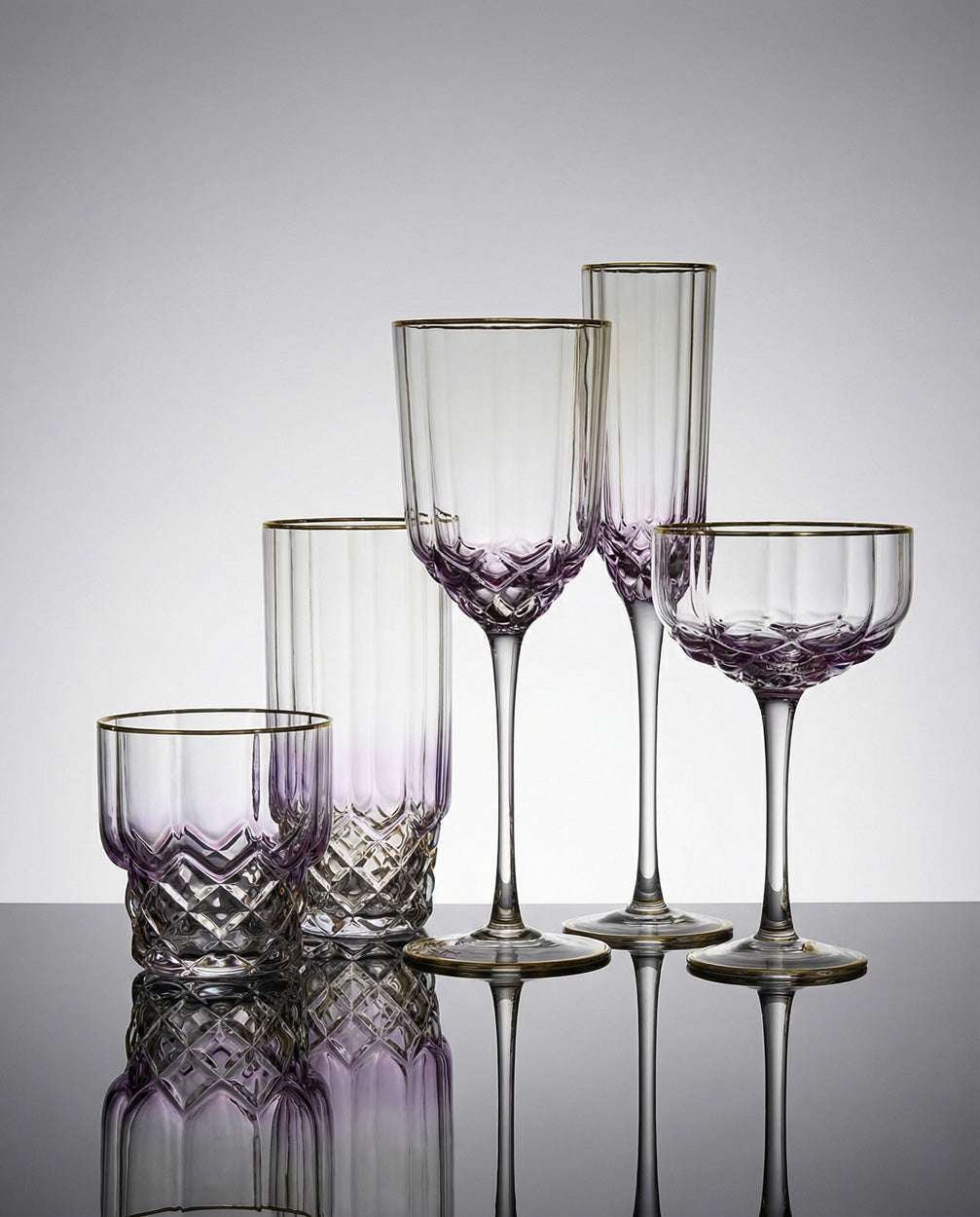The Pink Blush Cocktail Coupe - Pink