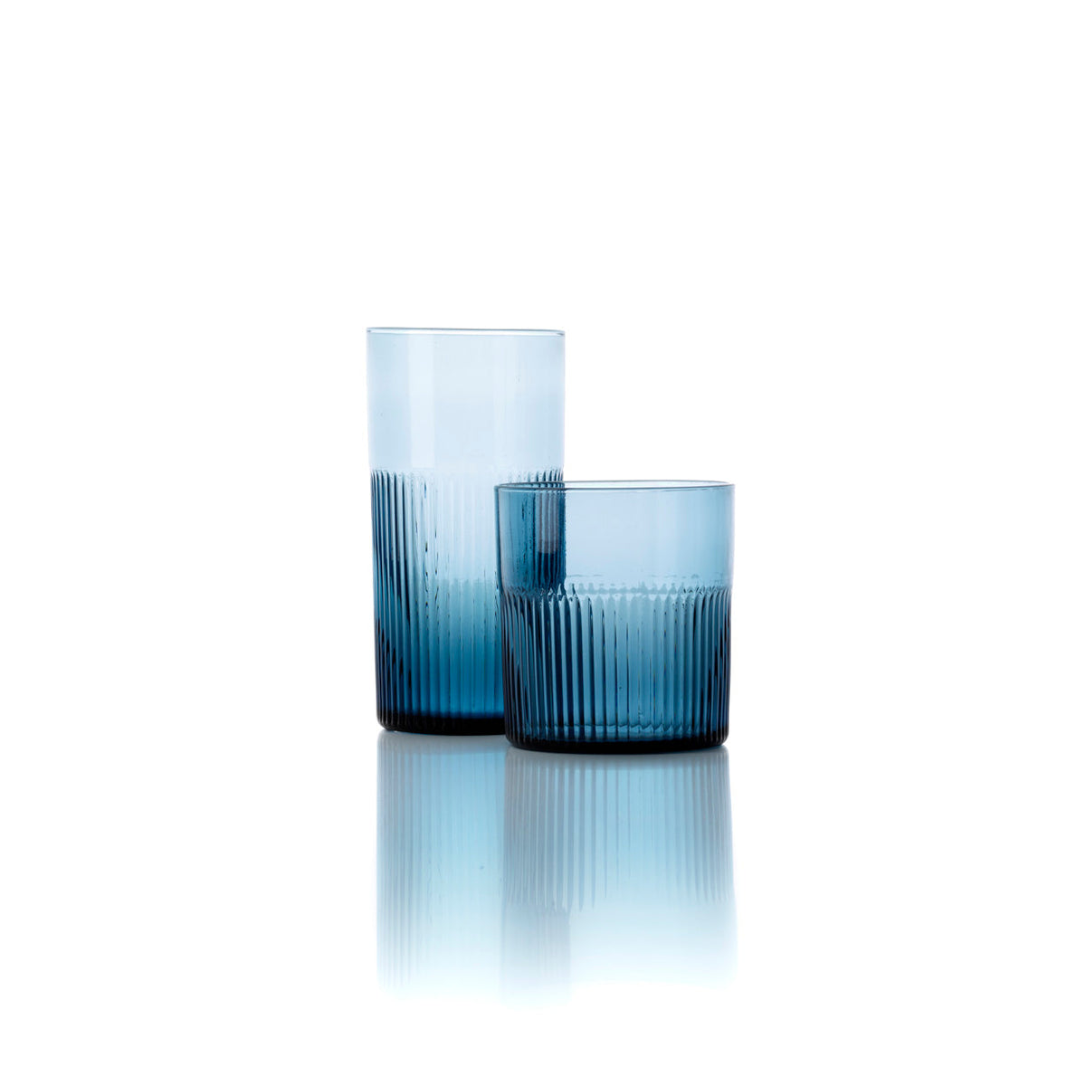 Grand gobelet ondulé Azure - Bleu