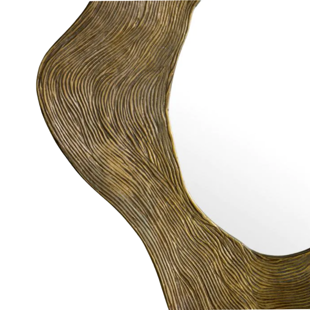 Mirror Eichholtz Pavona brass