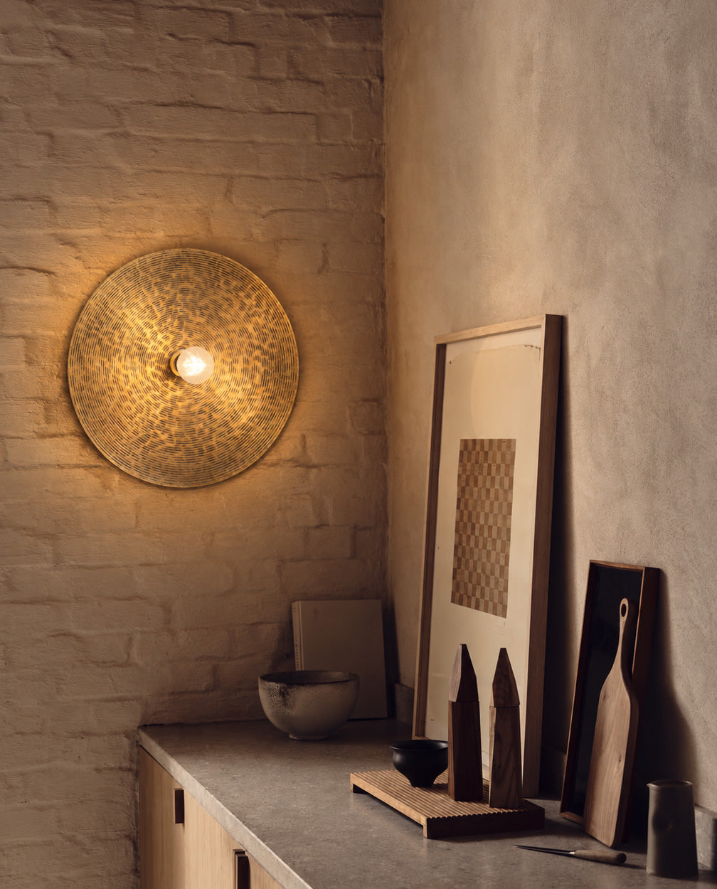 The Full Moon Wall Lamp - Brass - M