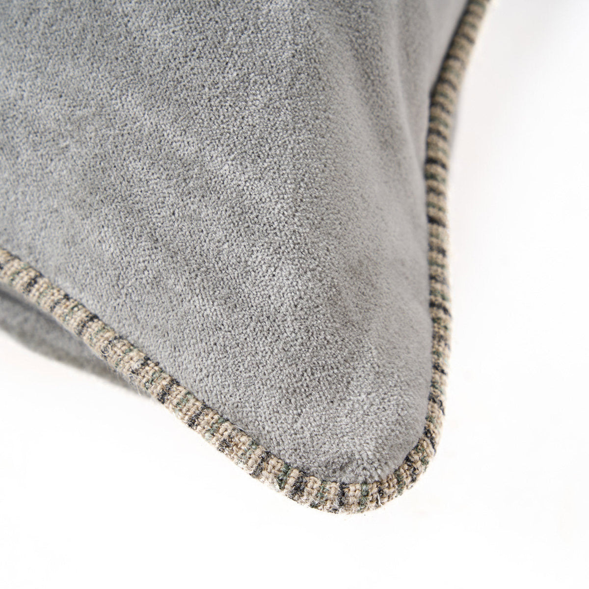 The Velvet Crush Cushion Cover - Grey - 50x50