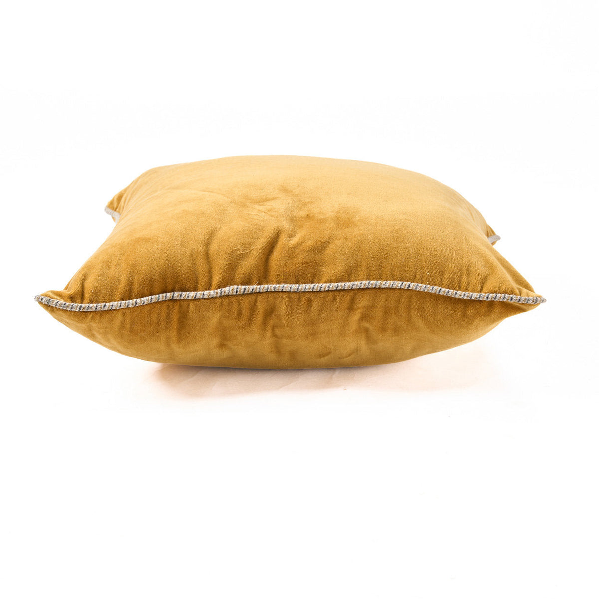 The Velvet Crush Cushion Cover - Mustard - 50x50