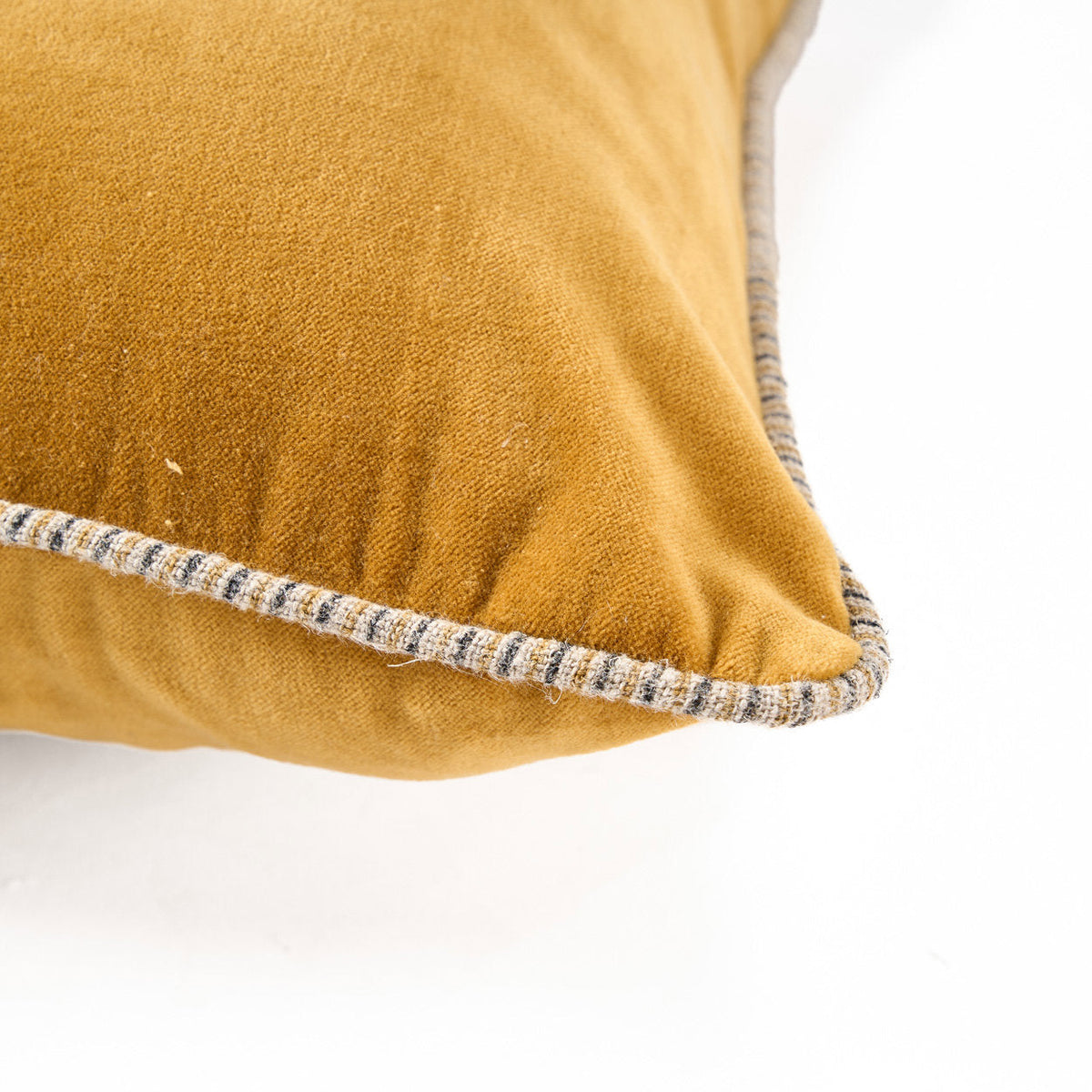 The Velvet Crush Cushion Cover - Mustard - 50x50