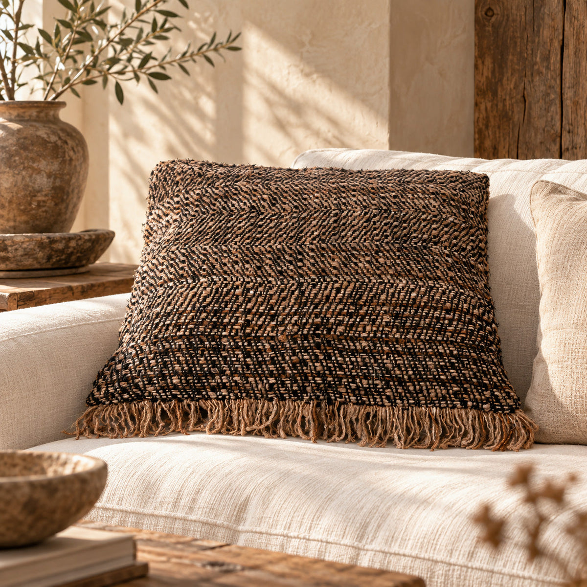The Oh My Gee Cushion Cover - Black Copper - 60x60