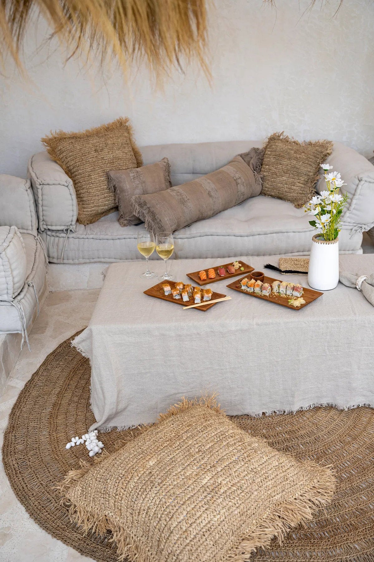 Housse de coussin Oh My Gee - velours béton - 35x100