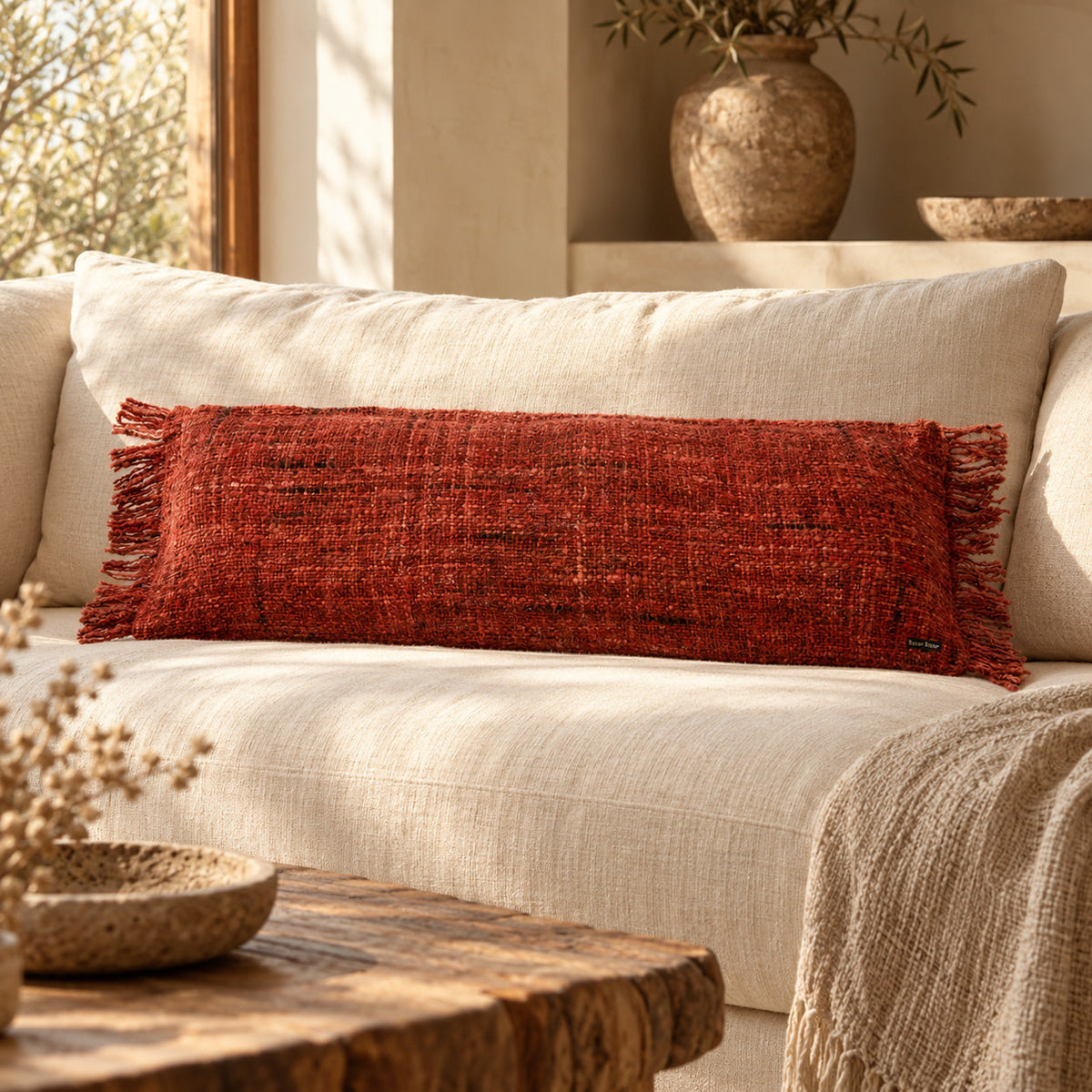 Der Kissenbezug Oh My Gee - Kirschrot - 35x100