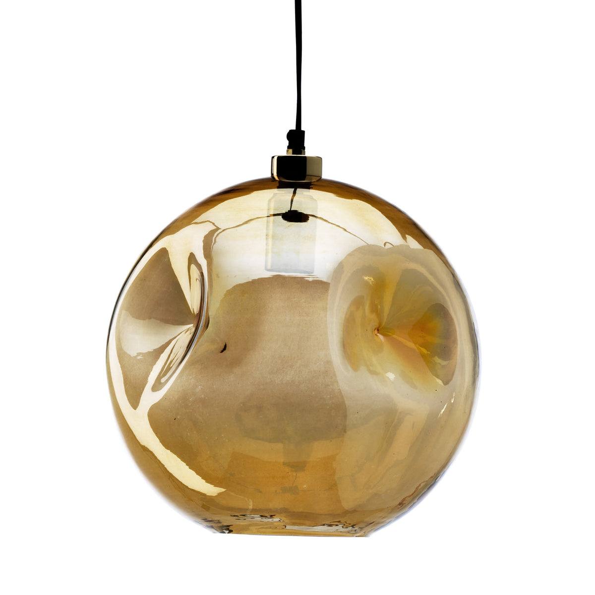 Die Pendelleuchte Bubbella - Blasses Gold
