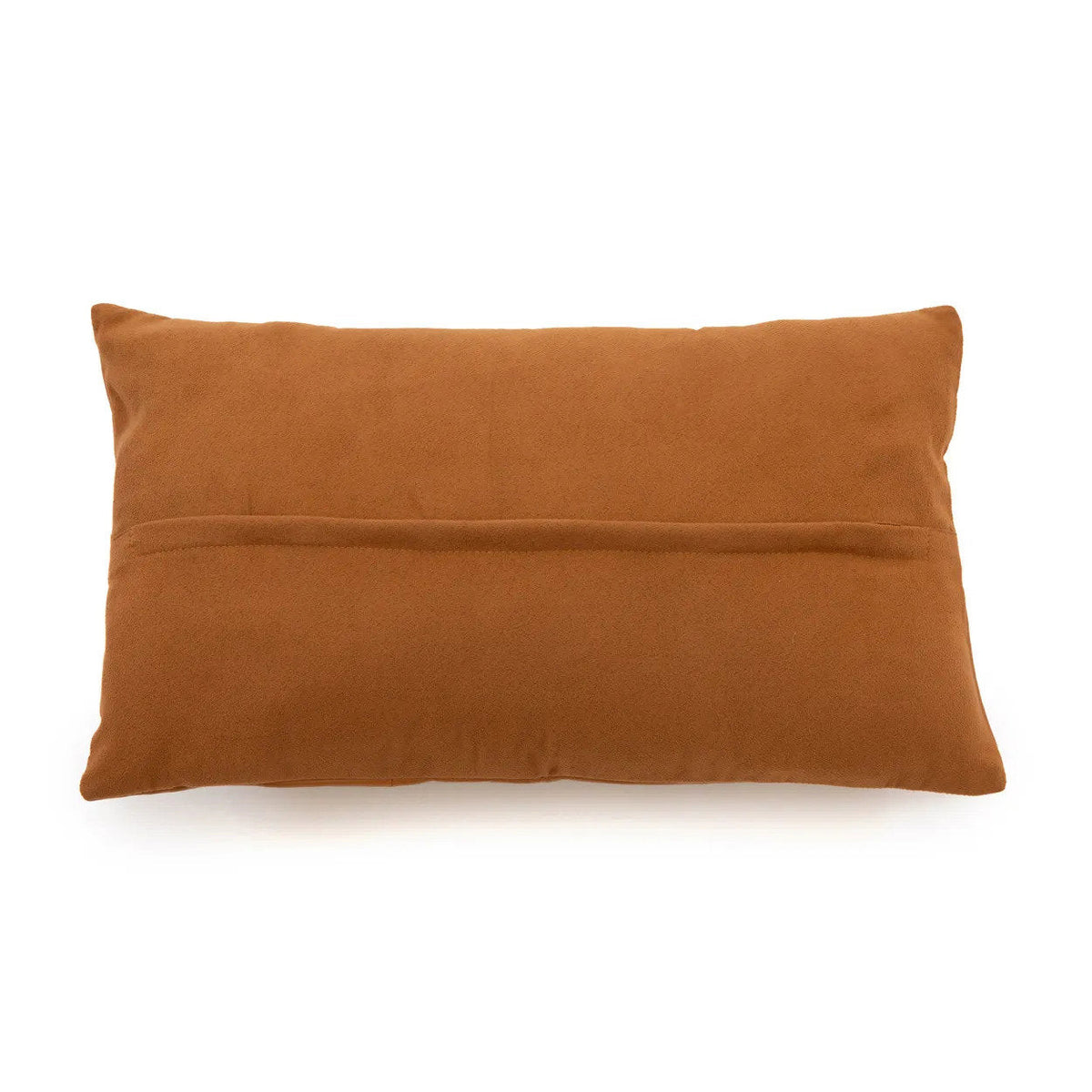 Housse de coussin en cuir Six Panel - camel - 30x50