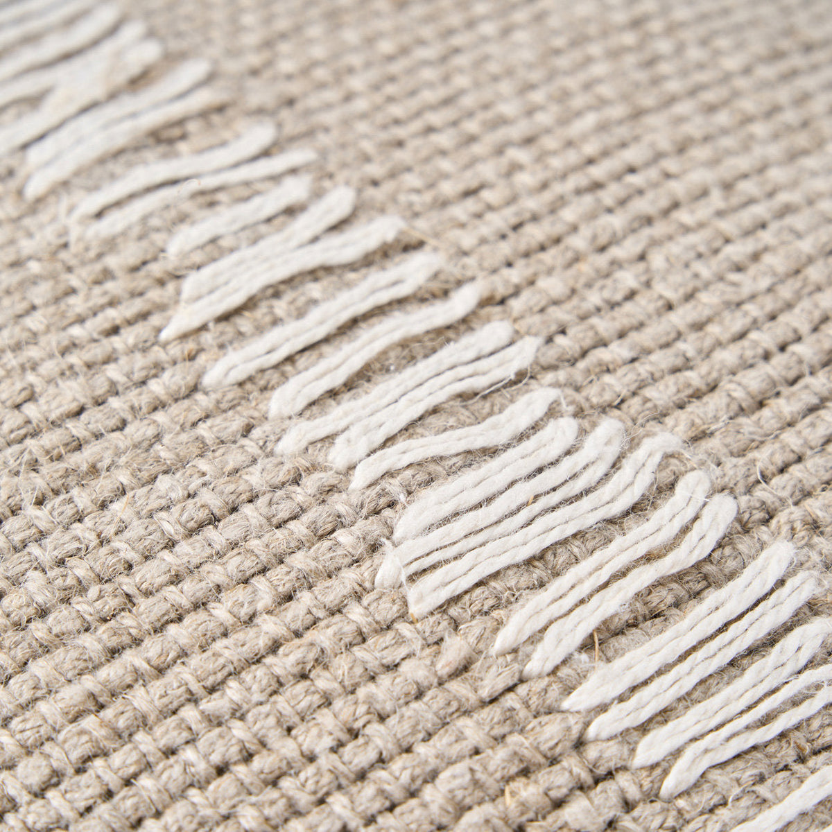 Housse de coussin Linen Stitch - Blanc naturel