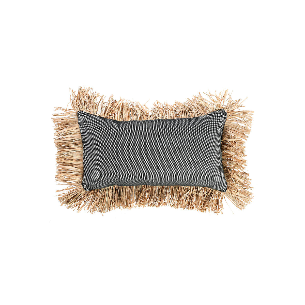 Der Baumwoll-Kissenbezug Cotton Bonita - Natur-Schwarz - 30x50