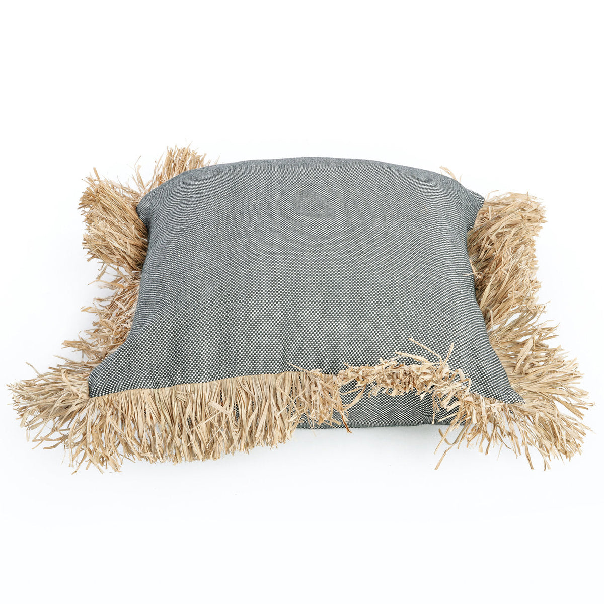 Baumwollkissenbezug Bonita - Natur-Schwarz - 60x60