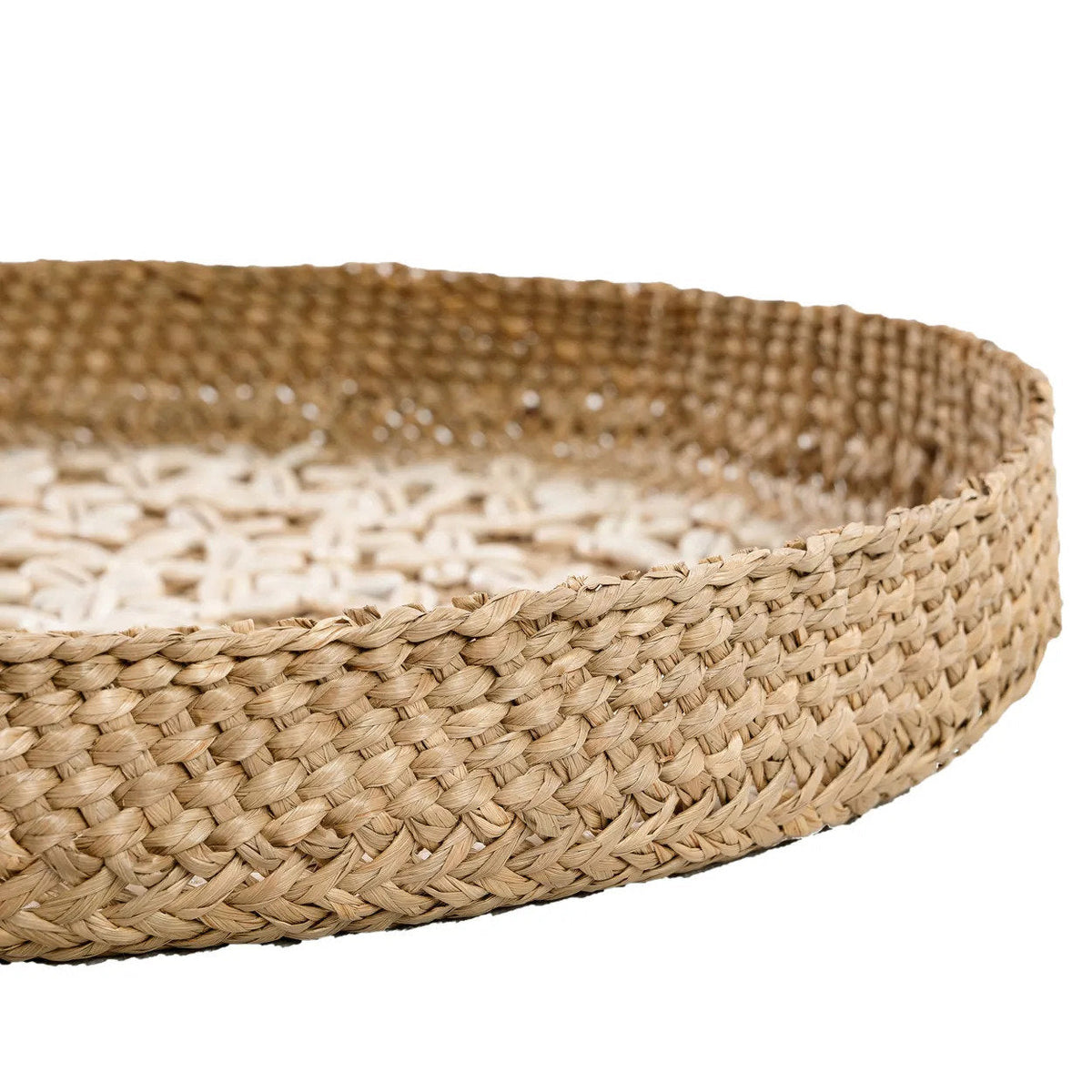 Assiette en coquillage Costa - Blanc naturel - M