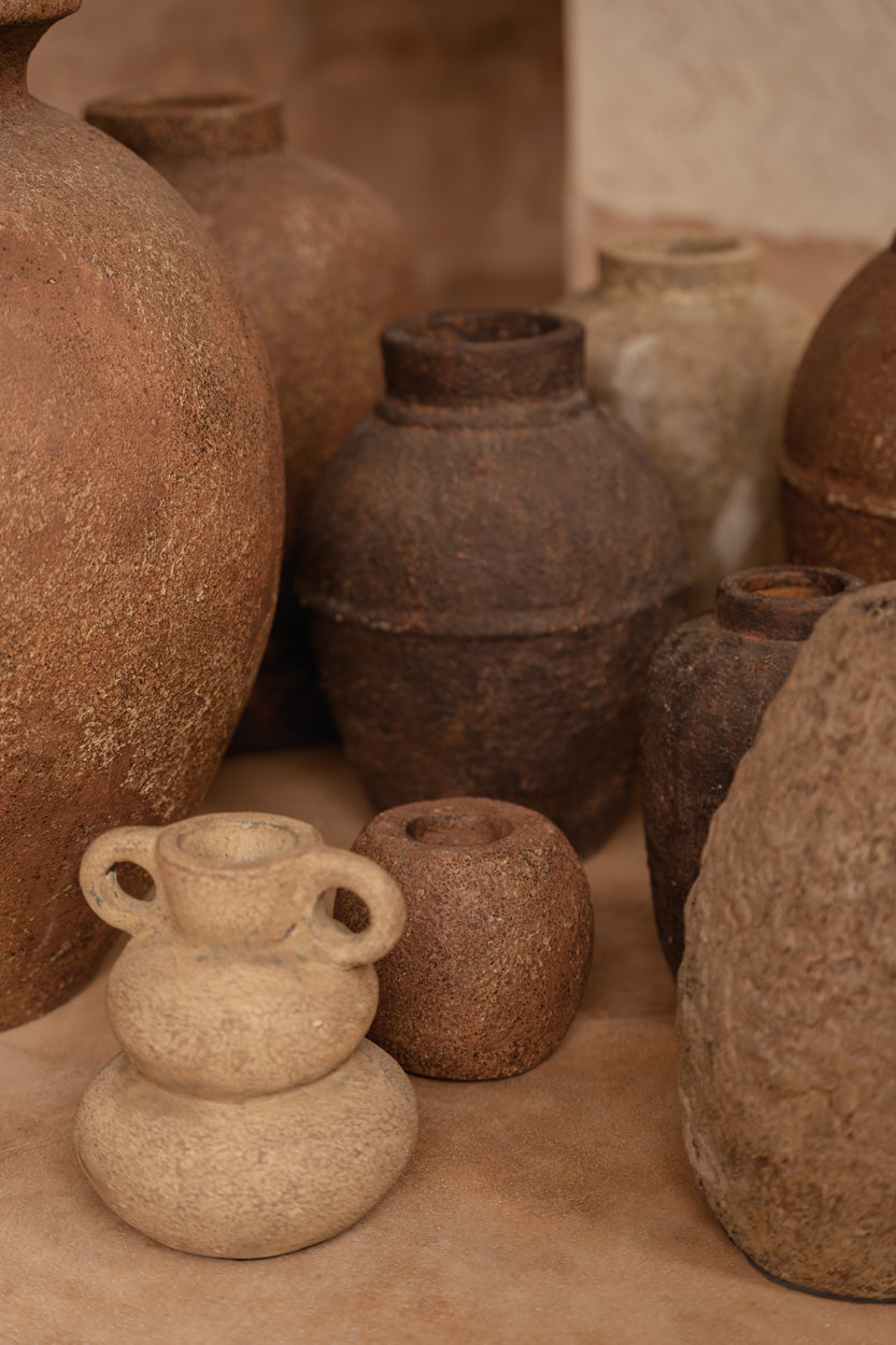 Die Earthen-Balance-Vase - Sand - S