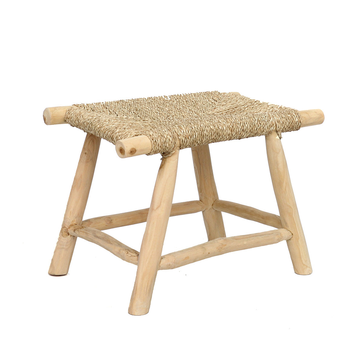 Le tabouret en jonc de mer Porto - Natural - M
