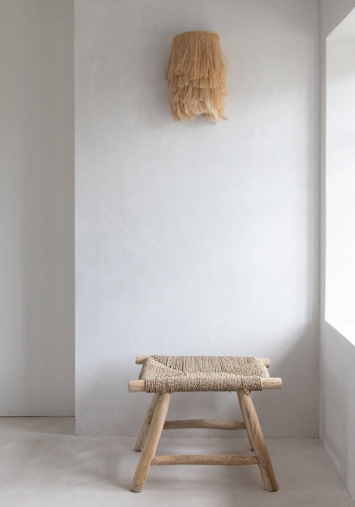 Le tabouret en jonc de mer Porto - Natural - M