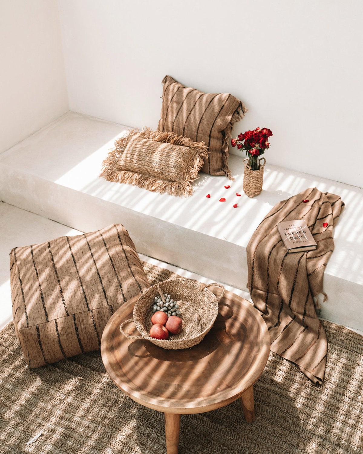The Raffia Basket Trays - Natural - S