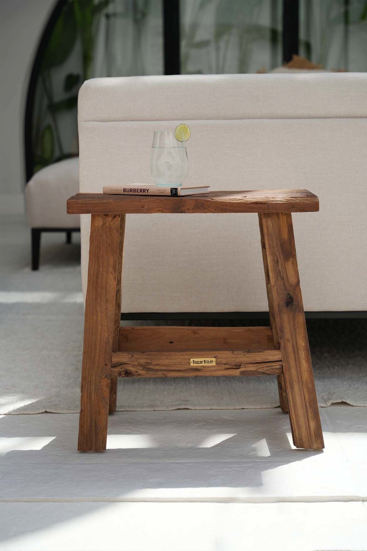 Le tabouret Fab Rustic - Naturel
