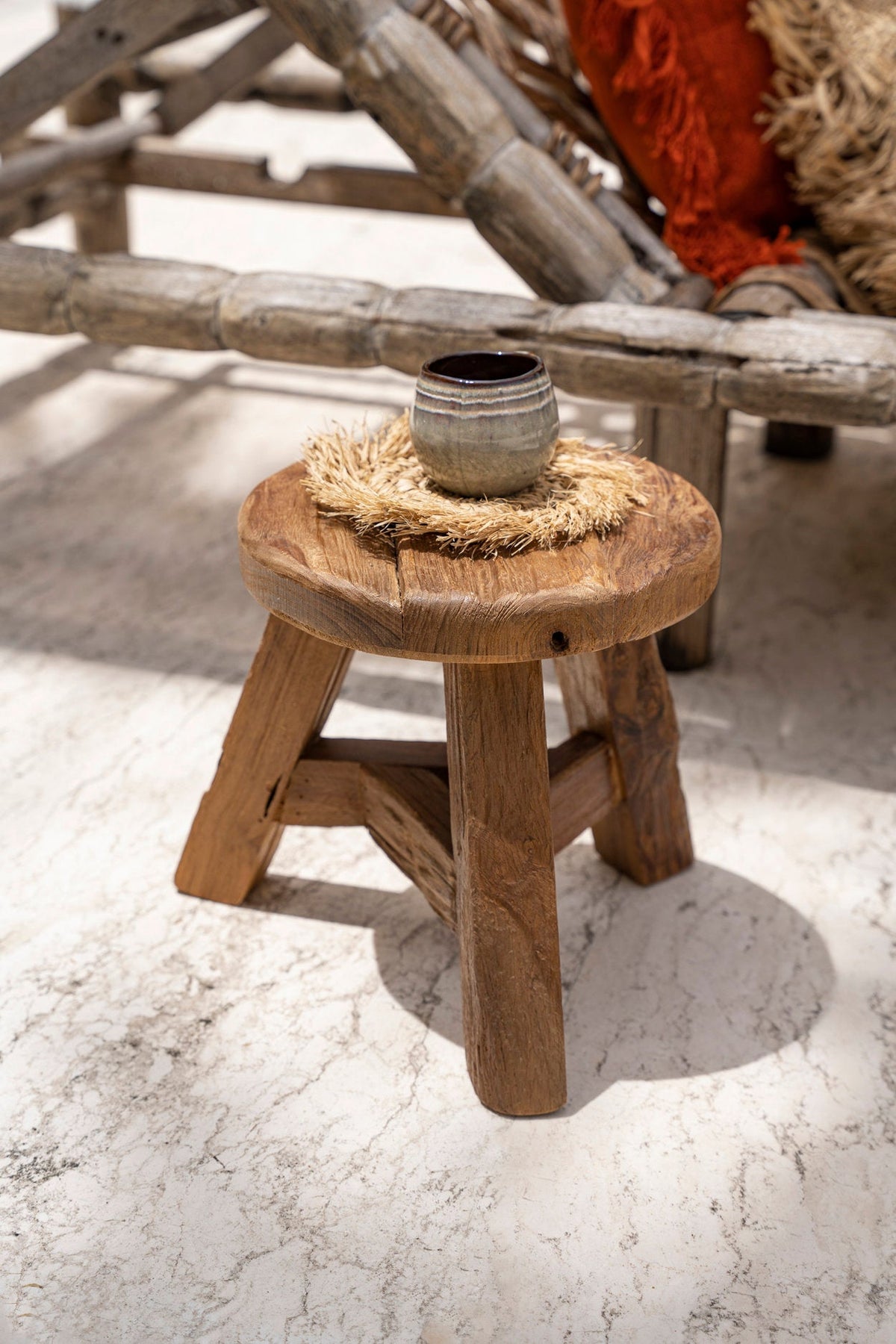 Le tabouret Yatai - Naturel - M