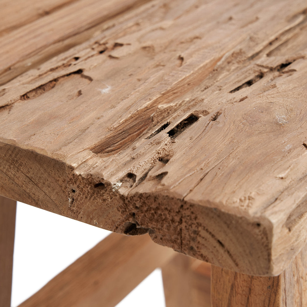 Le tabouret Yoke - Naturel - L