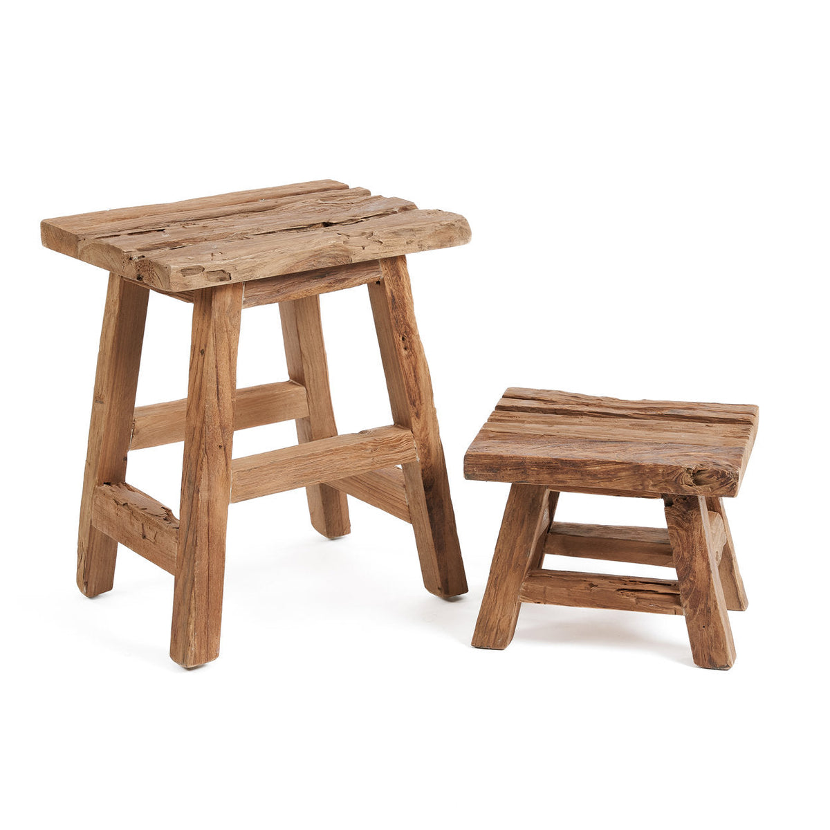Le tabouret Yoke - Naturel - L