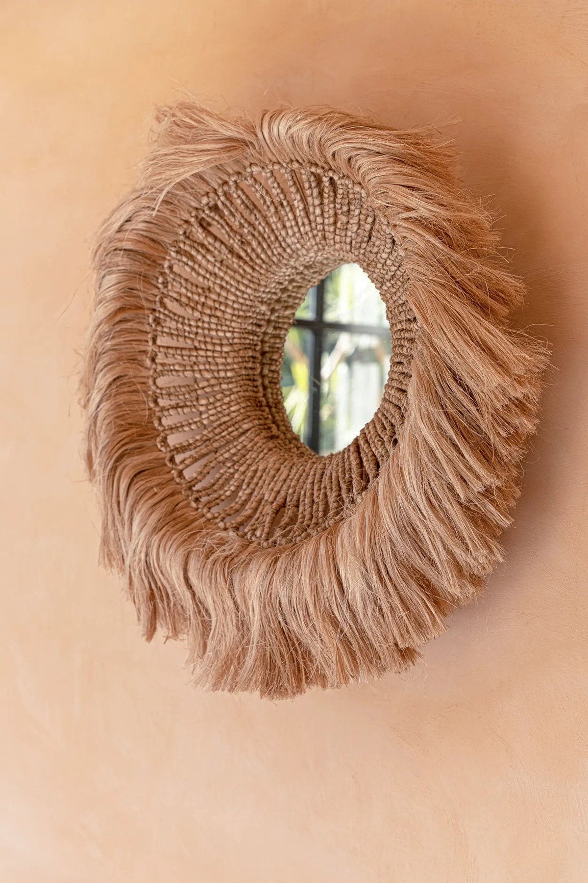 Le miroir Abaca Solomon - Naturel