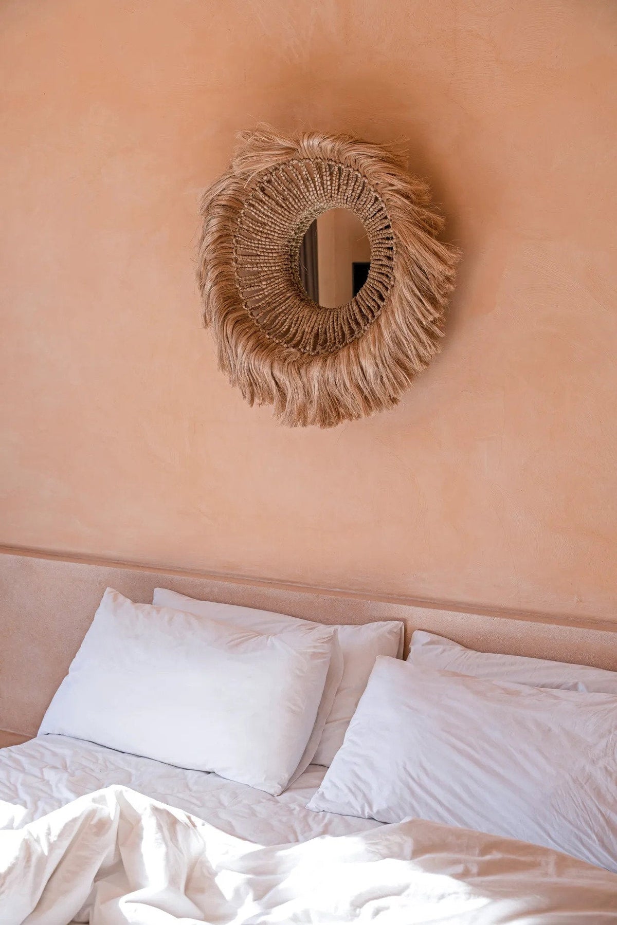 Le miroir Abaca Solomon - Naturel