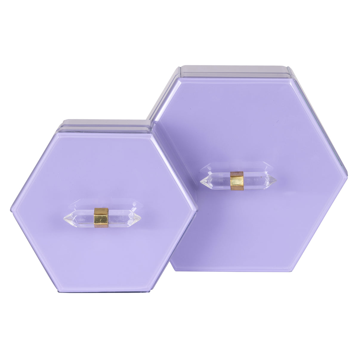 Boîte de rangement Jutta violette petite