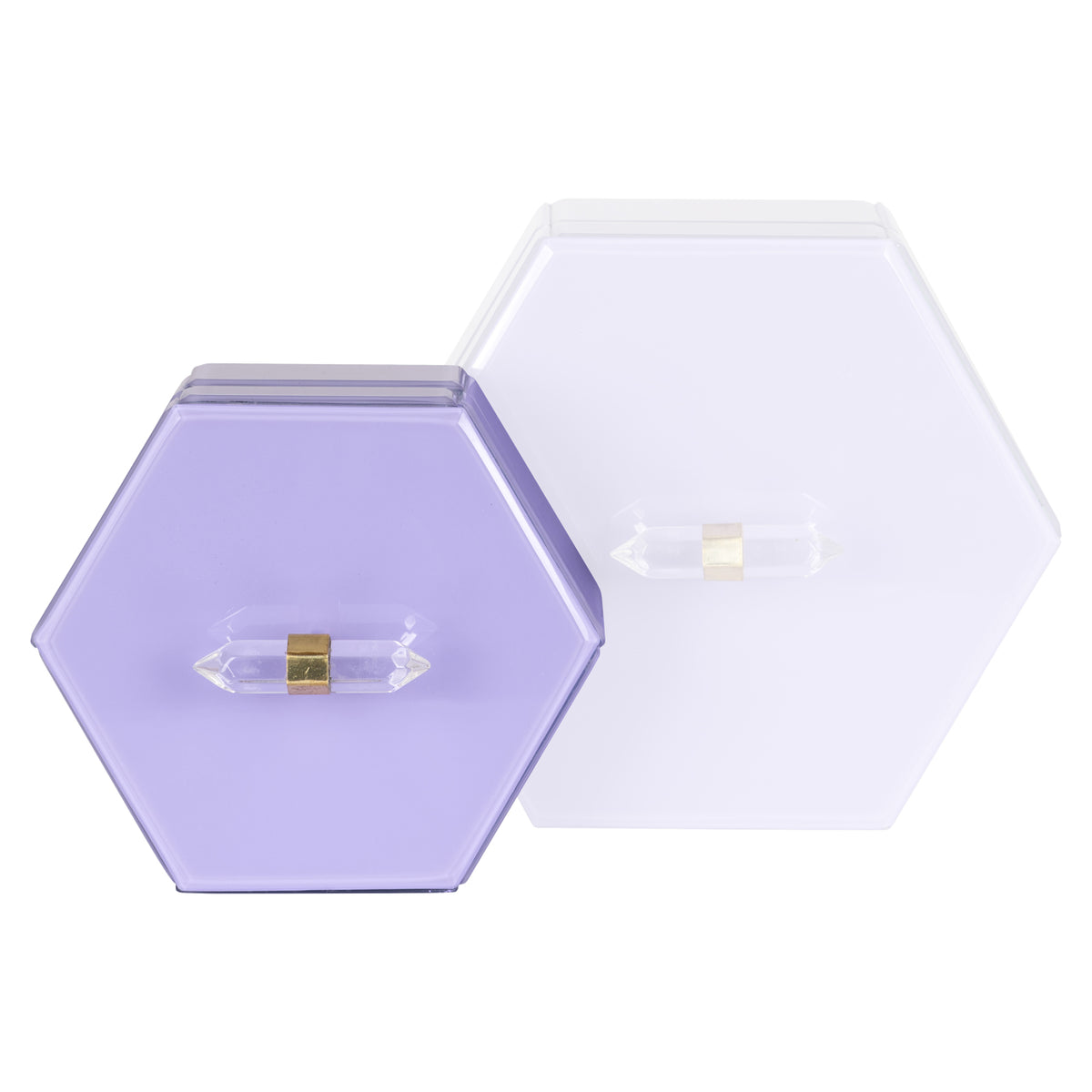 Boîte de rangement Jutta violette petite