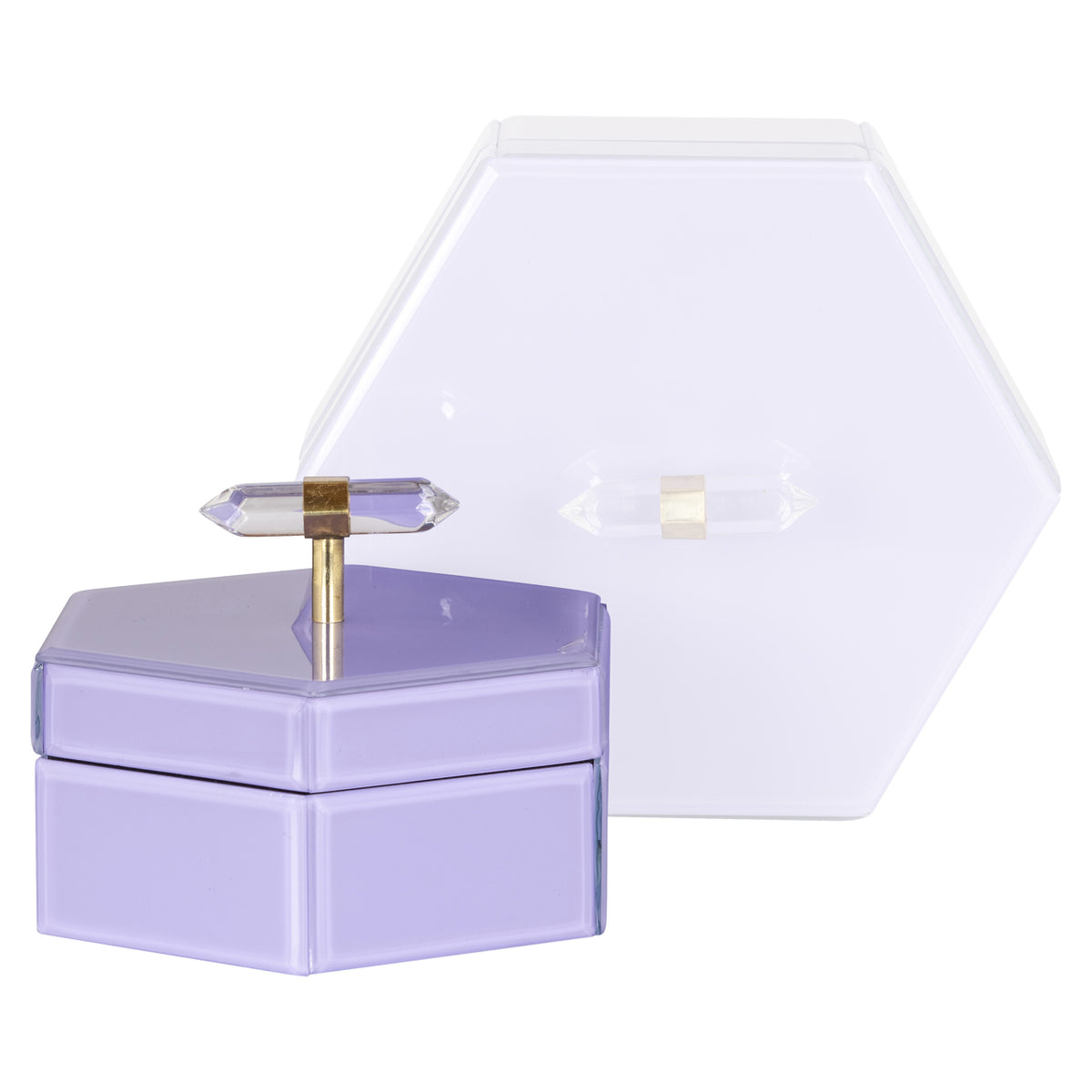 Boîte de rangement Jutta violette petite