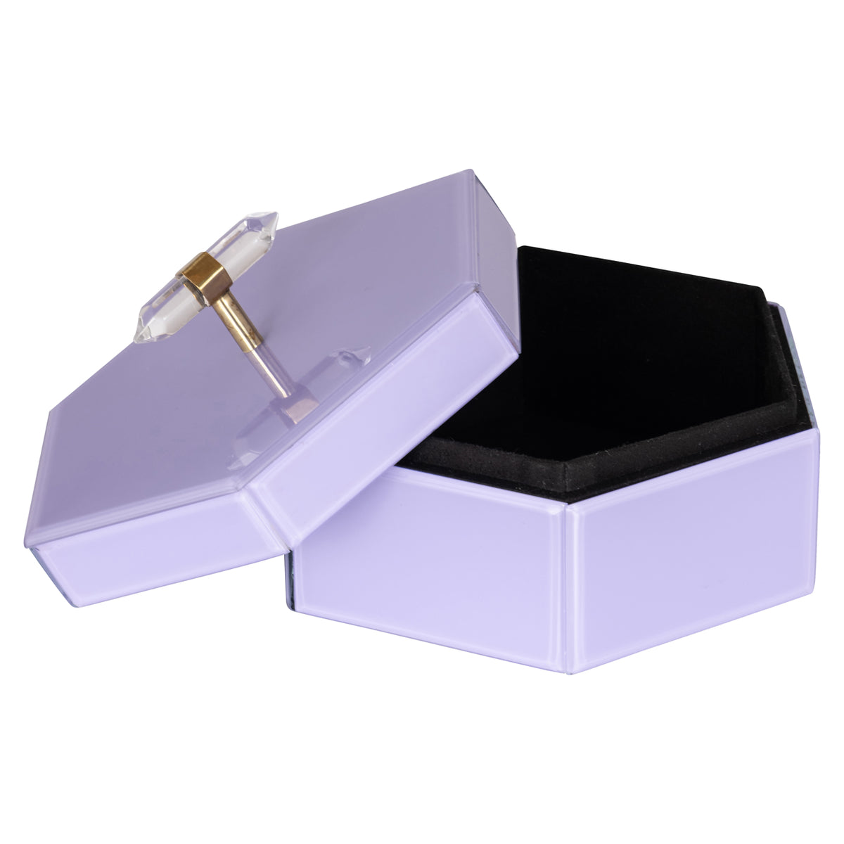 Boîte de rangement Jutta violette grande