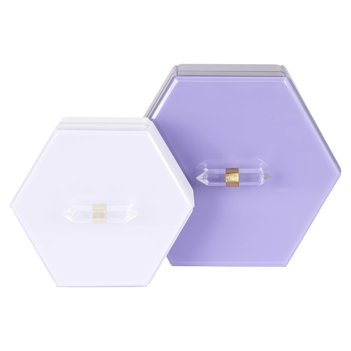 Boîte de rangement Jutta violette grande