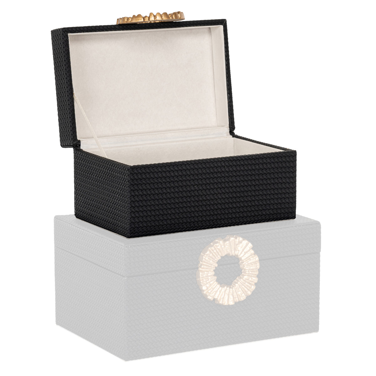 Storage box Amal black/gold small