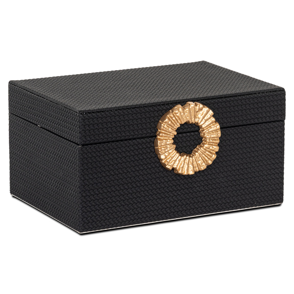 Aufbewahrungsbox Amal Schwarz/Gold groß