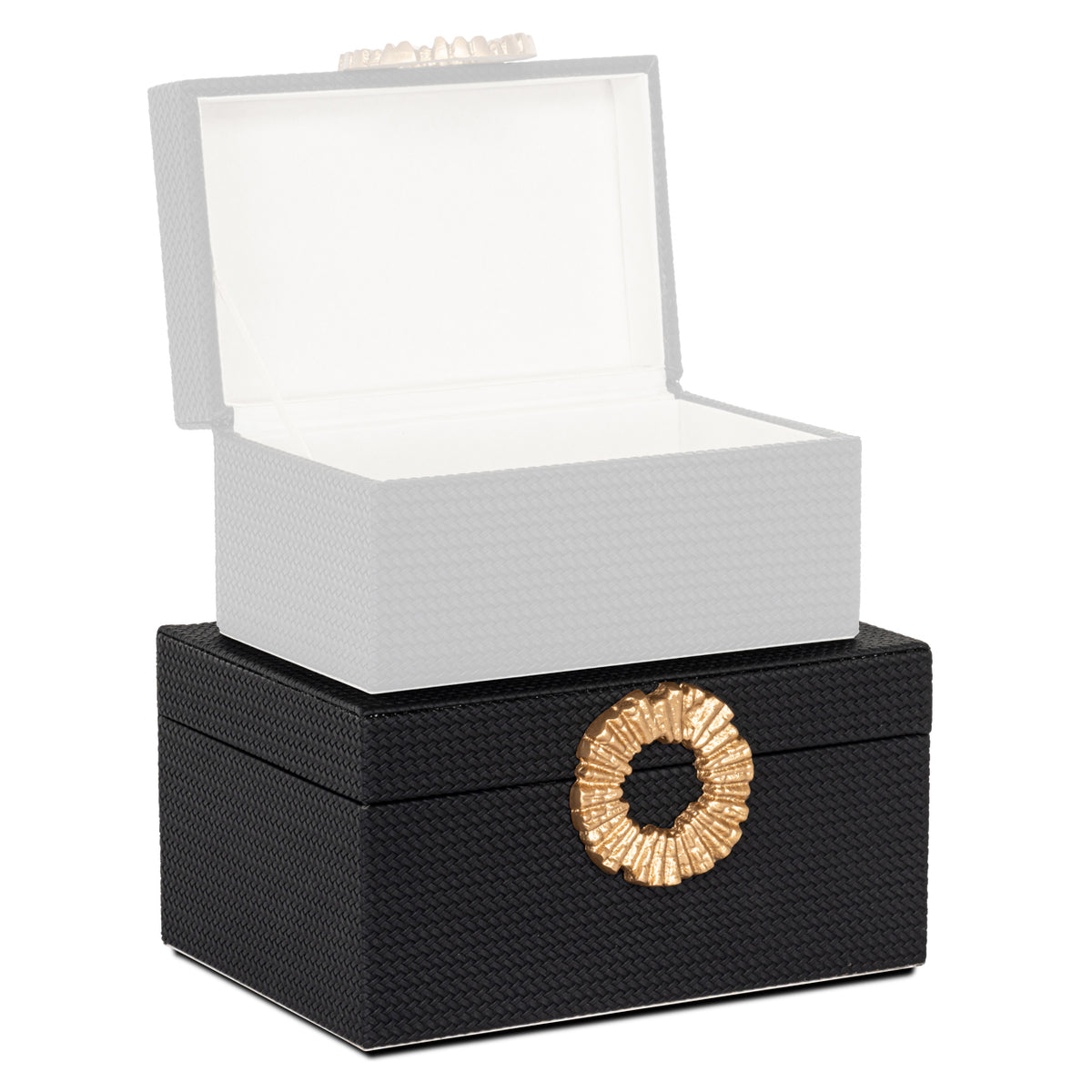 Aufbewahrungsbox Amal Schwarz/Gold groß