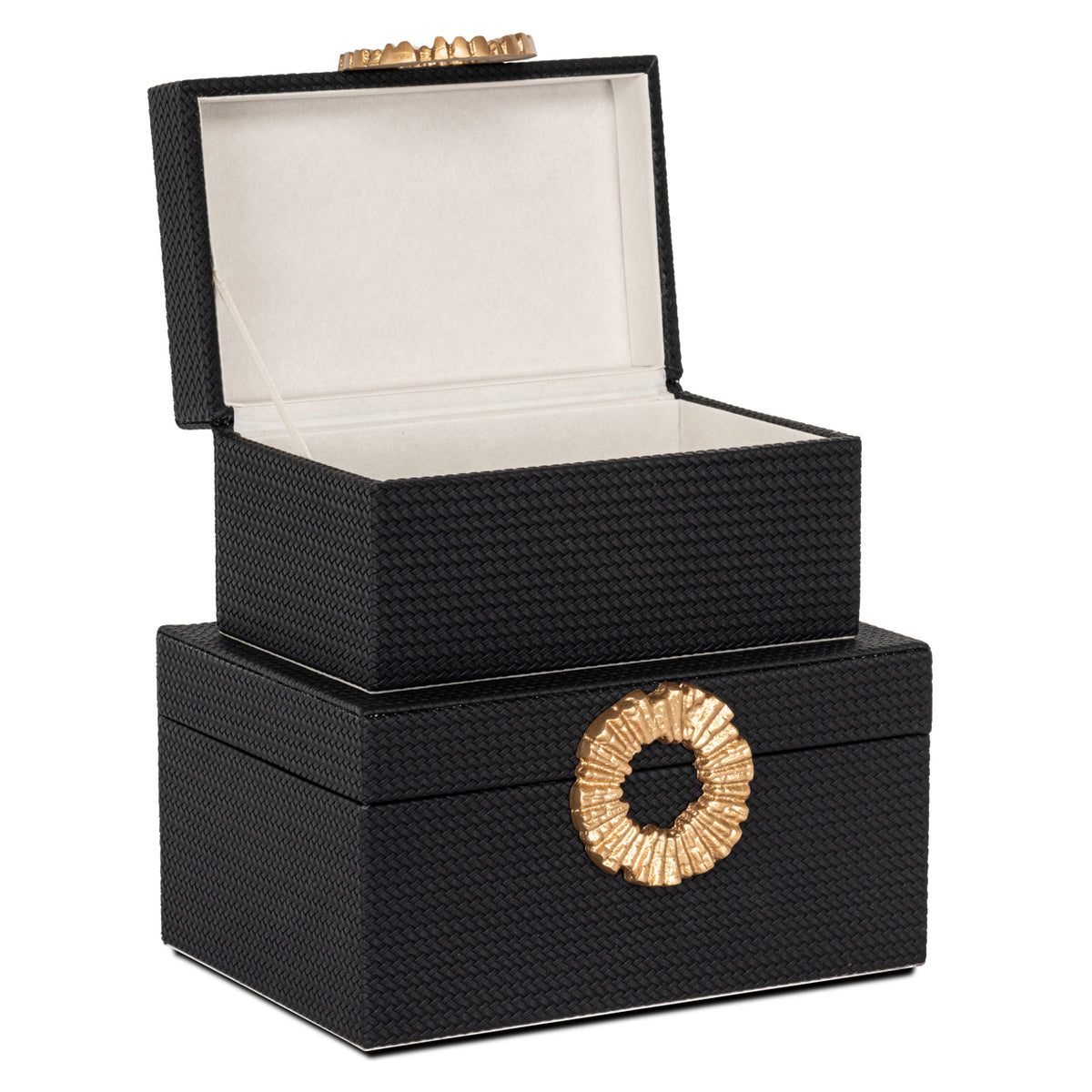 Aufbewahrungsbox Amal Schwarz/Gold groß