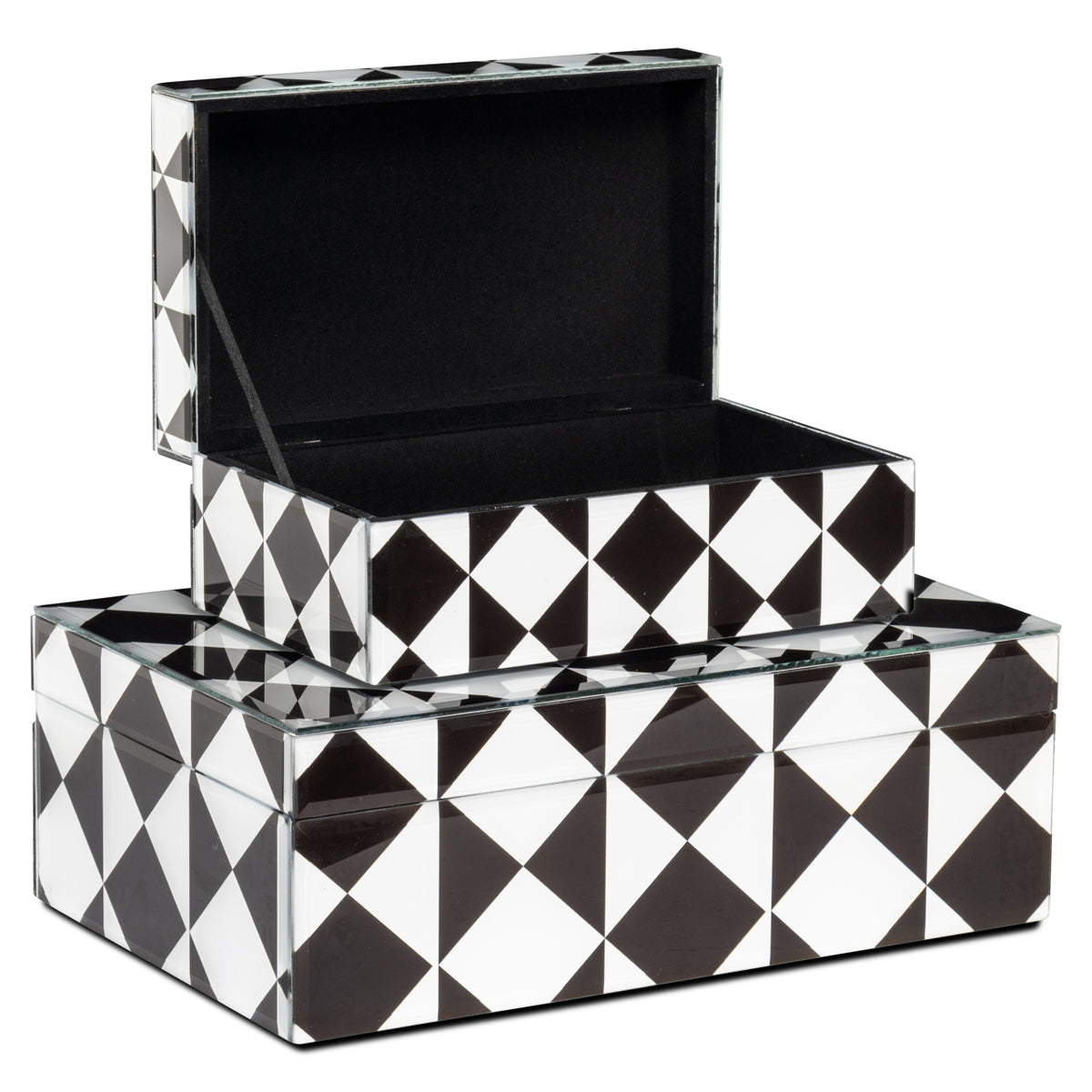 Boîte de rangement Silas black/white large