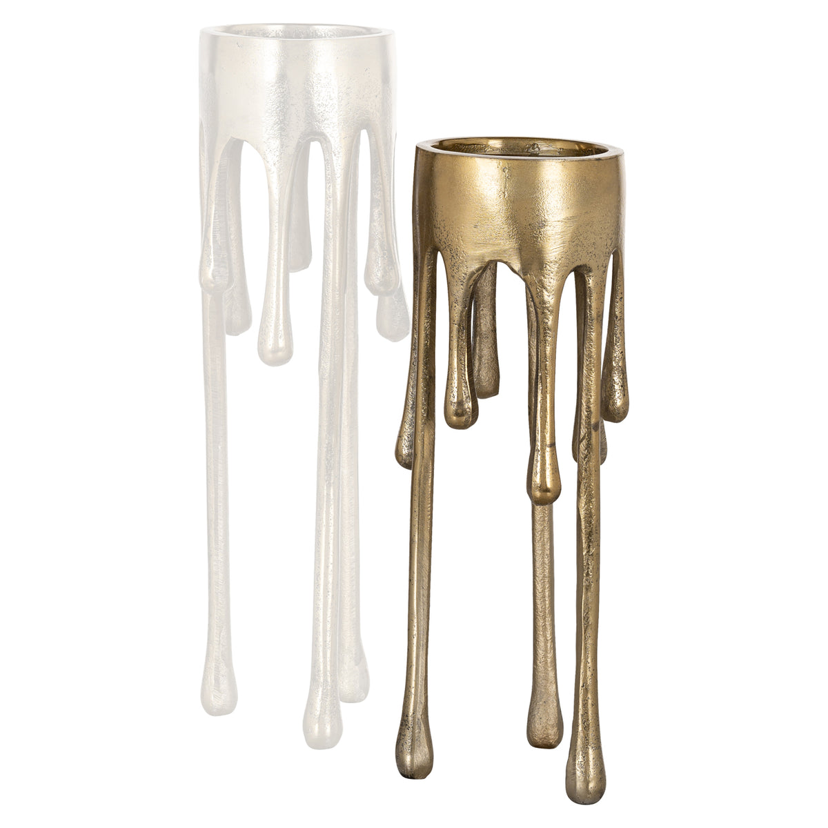 Kerzenhalter Lorin gebürstetes Gold klein