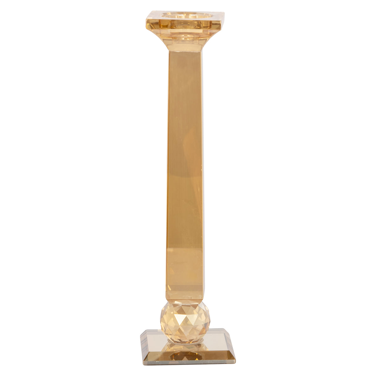 Milou amber small candle holder