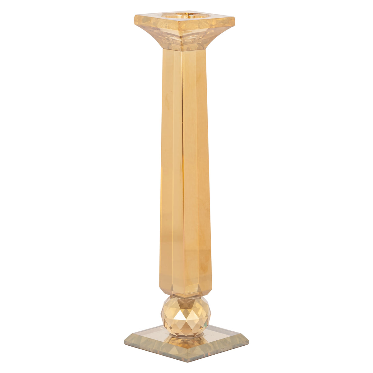 Milou amber small candle holder