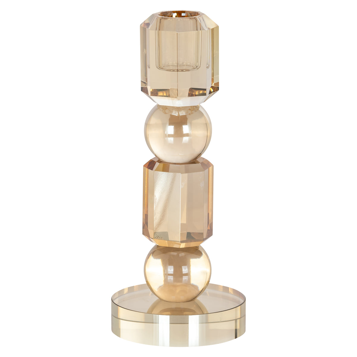 Meral brown small candle holder