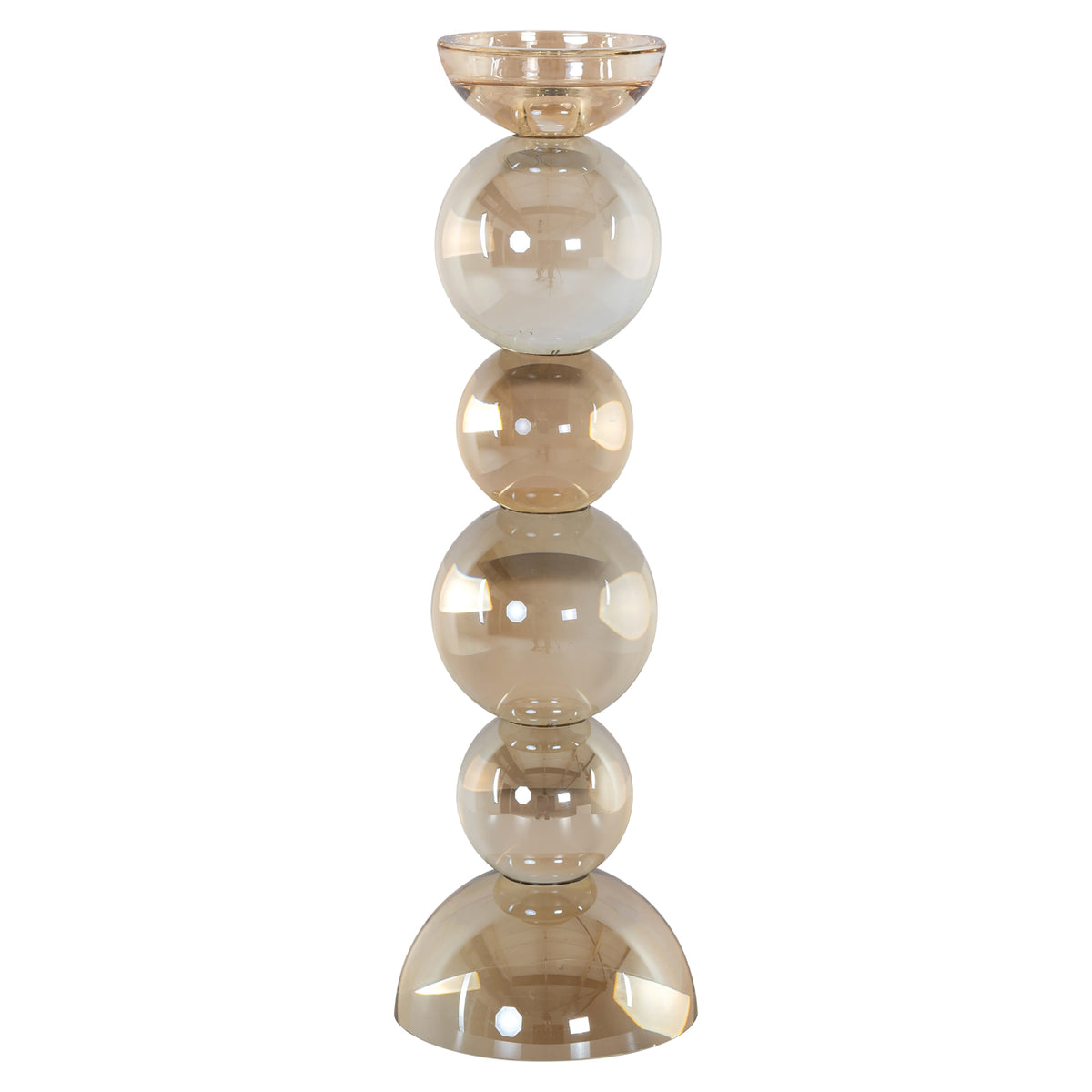 Emie brown large candle holder