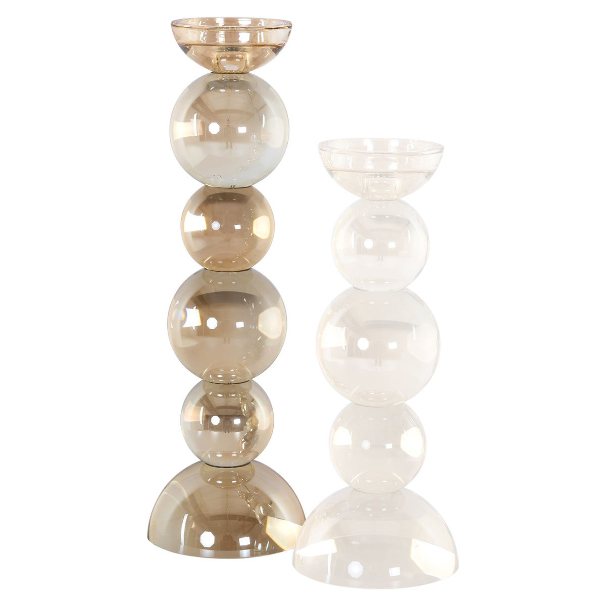 Emie brown large candle holder
