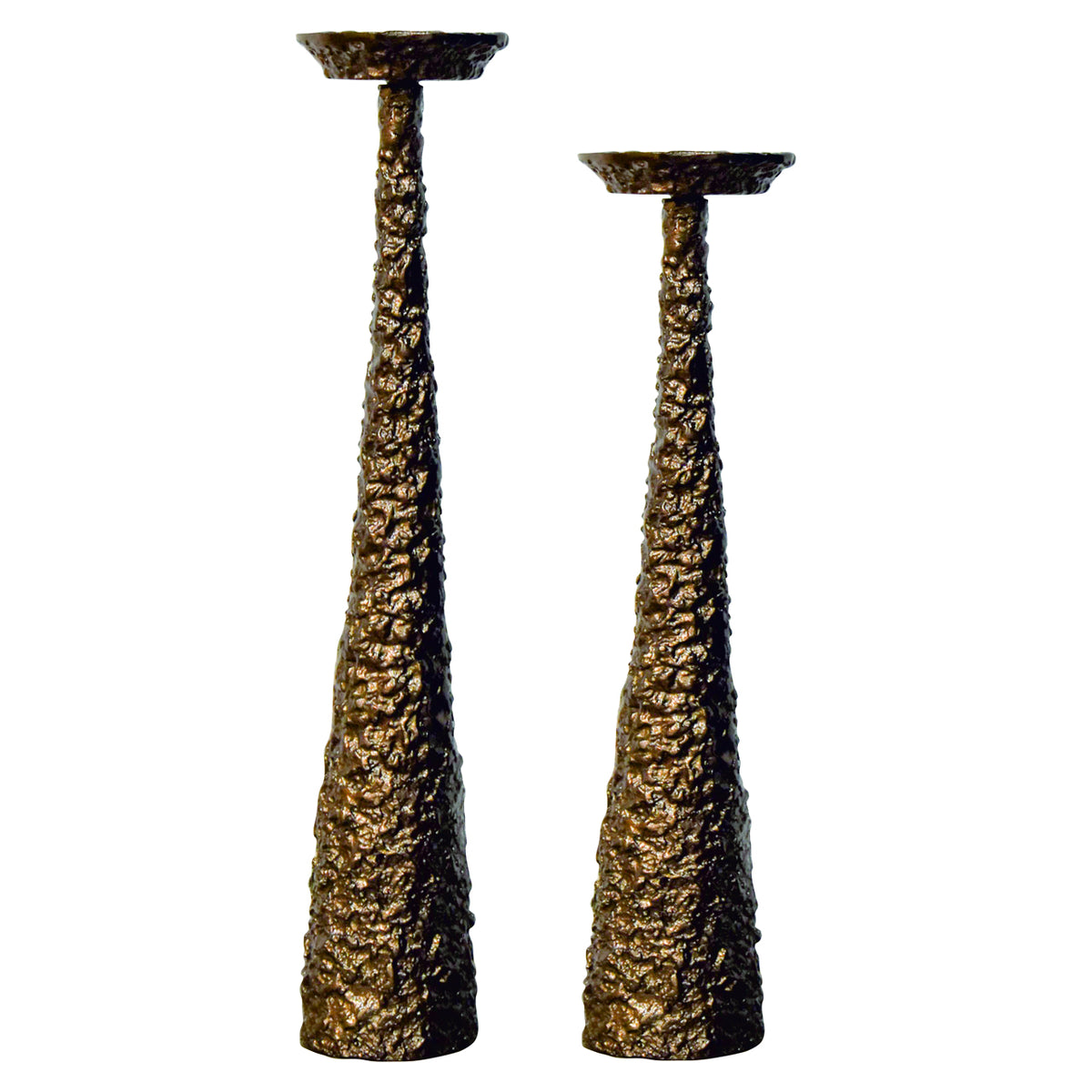 Kerzenhalter Moan gebürstetes Gold klein