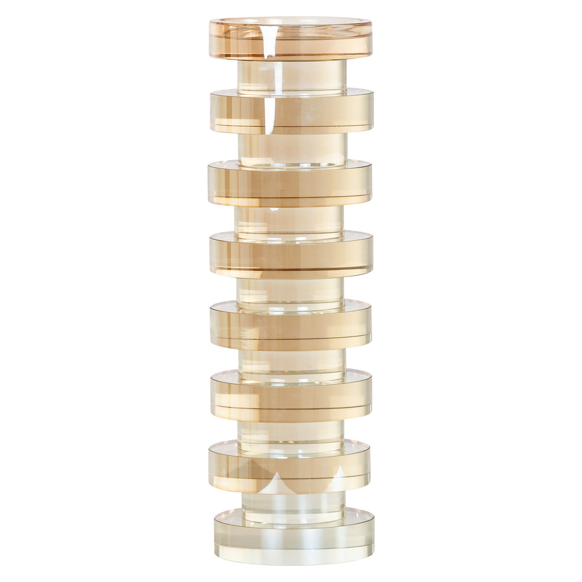 Cira amber large candle holder