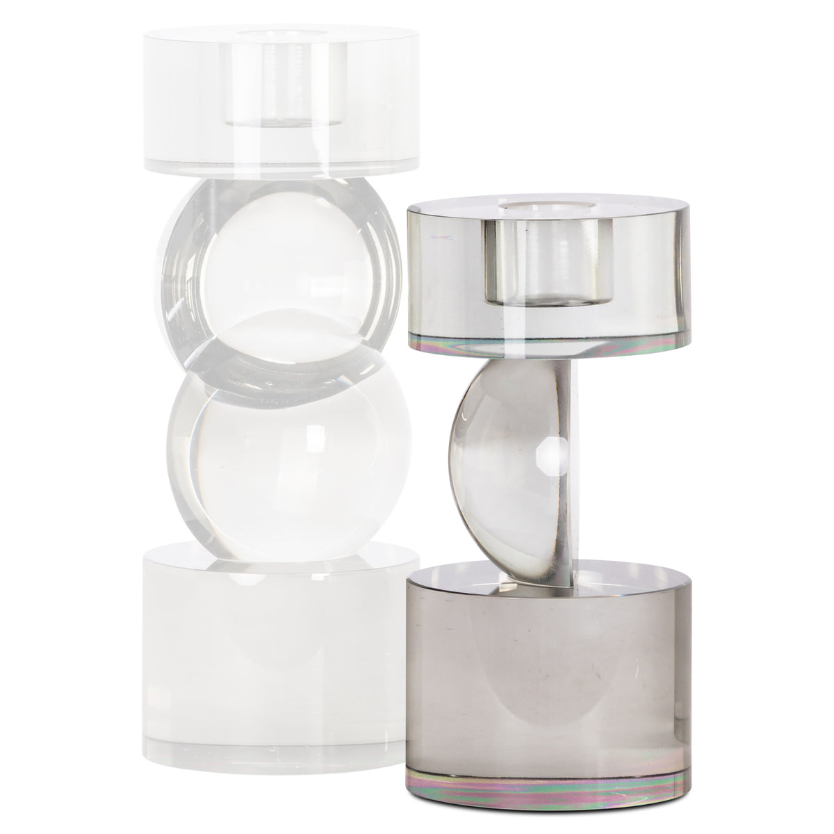 Candle holder Jennyl grey small